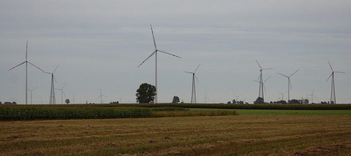 Farma wiatrowa w Margoninie, ilustracja do umowy PPA ERG i Glencore