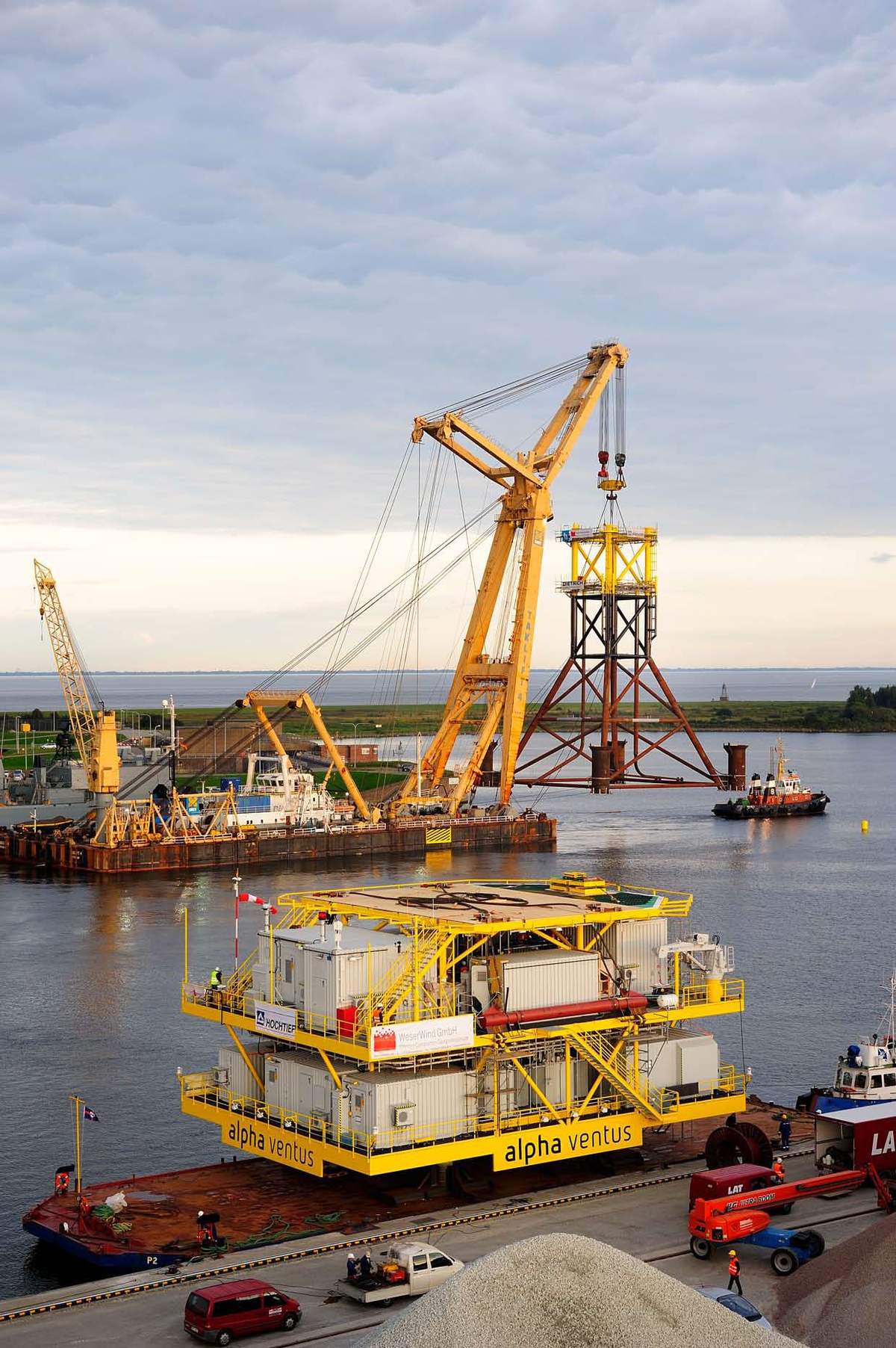 Baltica 2 — fundament typu jacket dla morskiej stacji elektroenergetycznej w stoczni