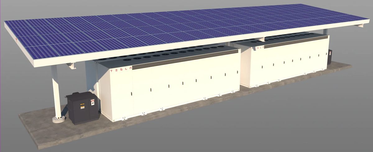 tesla-megapack-cztery Magazyn energii Tesli u xAI. 720 Megapacków i około 2,8 GWh pod Memphis