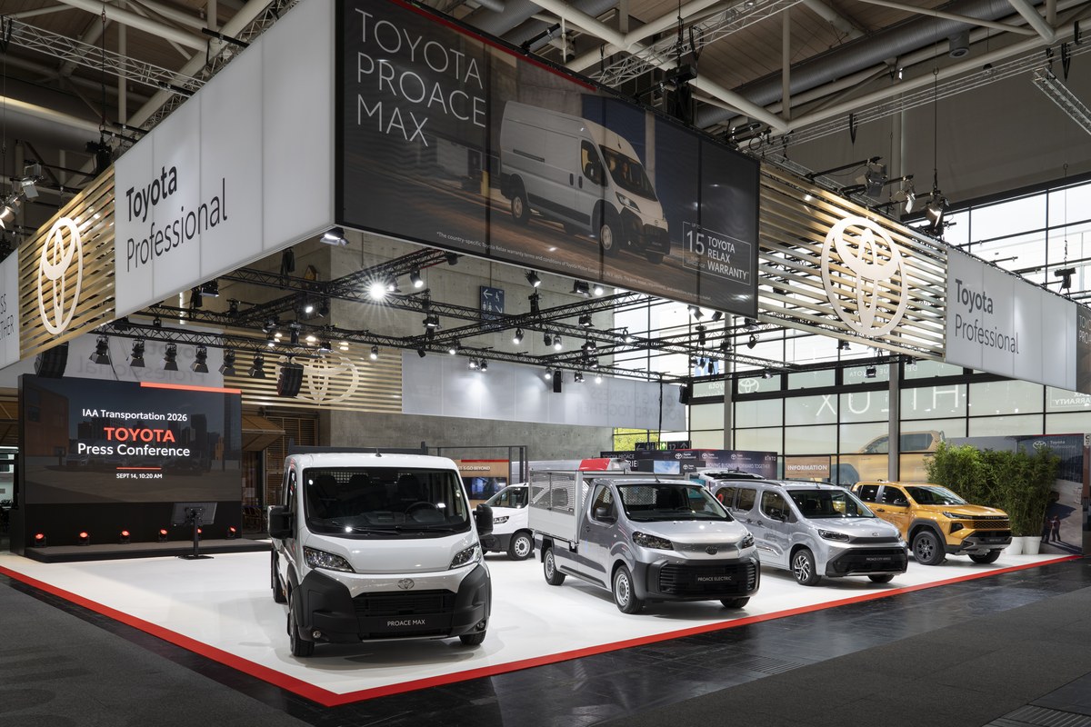 Pojazdy użytkowe Toyota Professional na stoisku targów IAA Transportation 2026