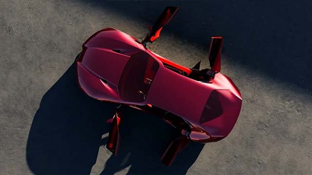Tylna część konceptu Alfa Romeo Cuorerosso z ukośnym zakończeniem Coda Tronca