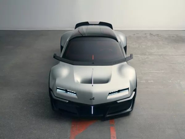 Detal koła konceptu Alpine A310 Vision z felgą o strukturze litery A