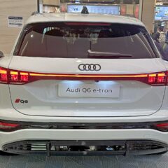 Audi Q6 e-tron quattro 315 kW (2024) – widok z tyłu