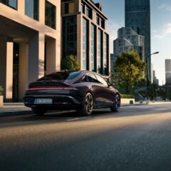 Hyundai IONIQ 6 Dynamiq 63 kWh (2022) – widok z tyłu