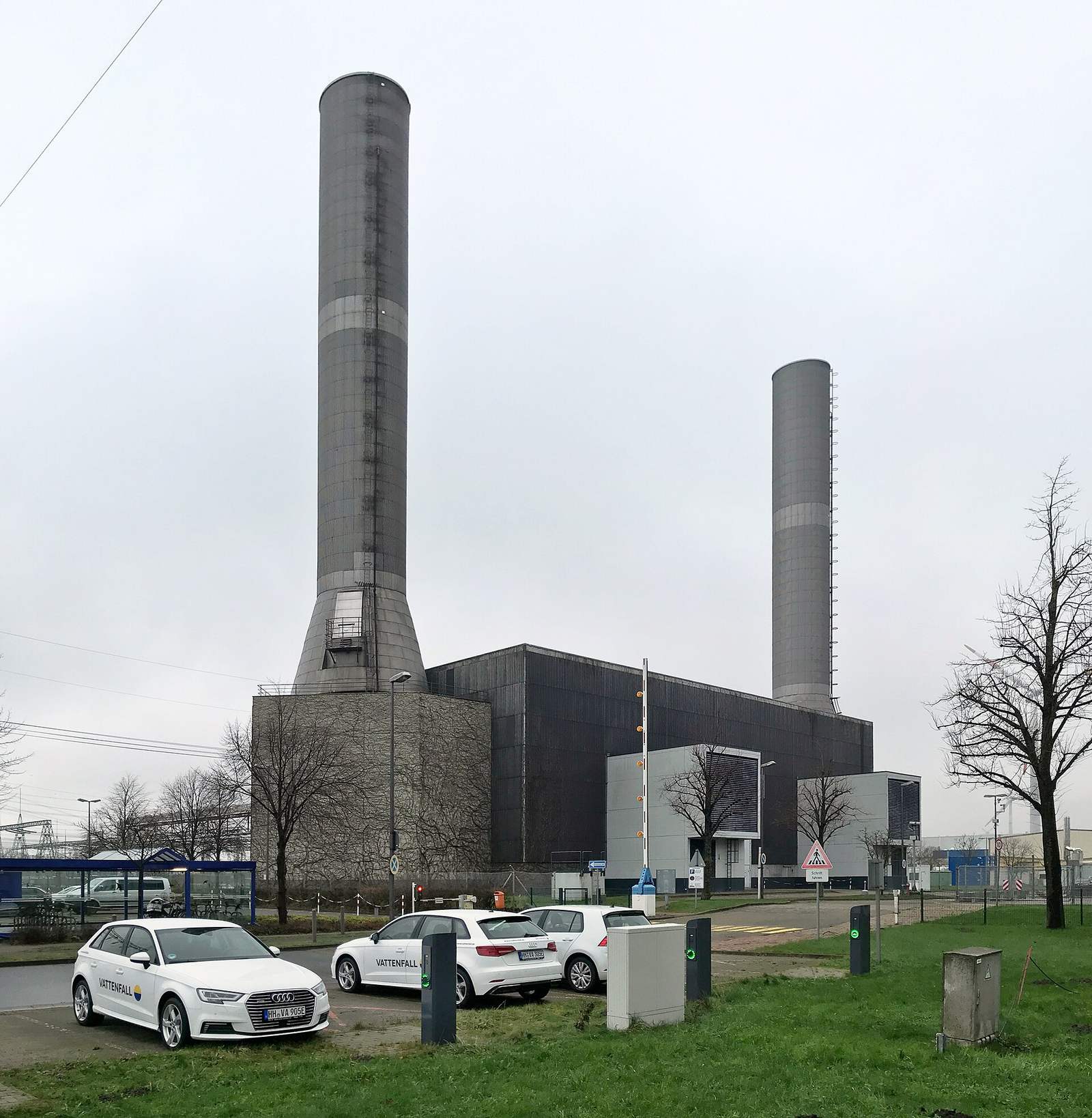 Teren elektrowni jądrowej Brunsbüttel, na którym Vattenfall i Fluence zbudują magazyn energii 254 MW