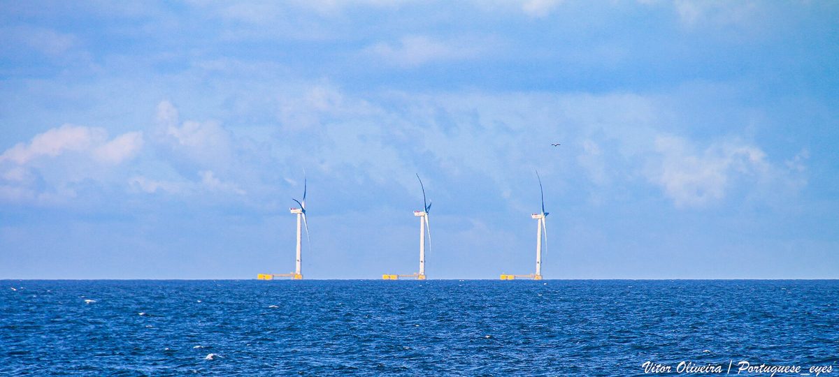 Pływające platformy wiatrowe WindFloat Atlantic u wybrzeży Portugalii